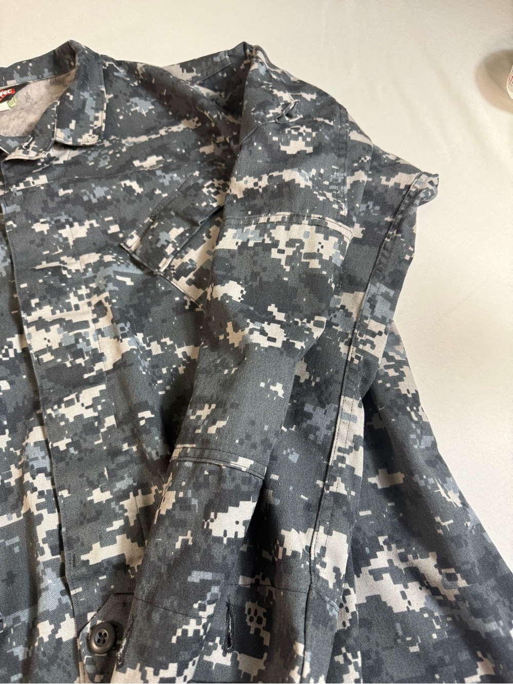 Tru-Spec Digital Camo Tactical Combat Shirt Jacket XL Military BDU ACU - Picture 10 of 12